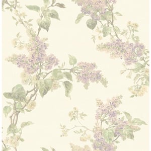 Lyon Lavender French Lilac Lavender Wallpaper Sample
