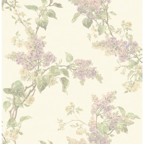 Brewster Lyon Lavender French Lilac Lavender Wallpaper Sample  2766-002526SAM - The Home Depot