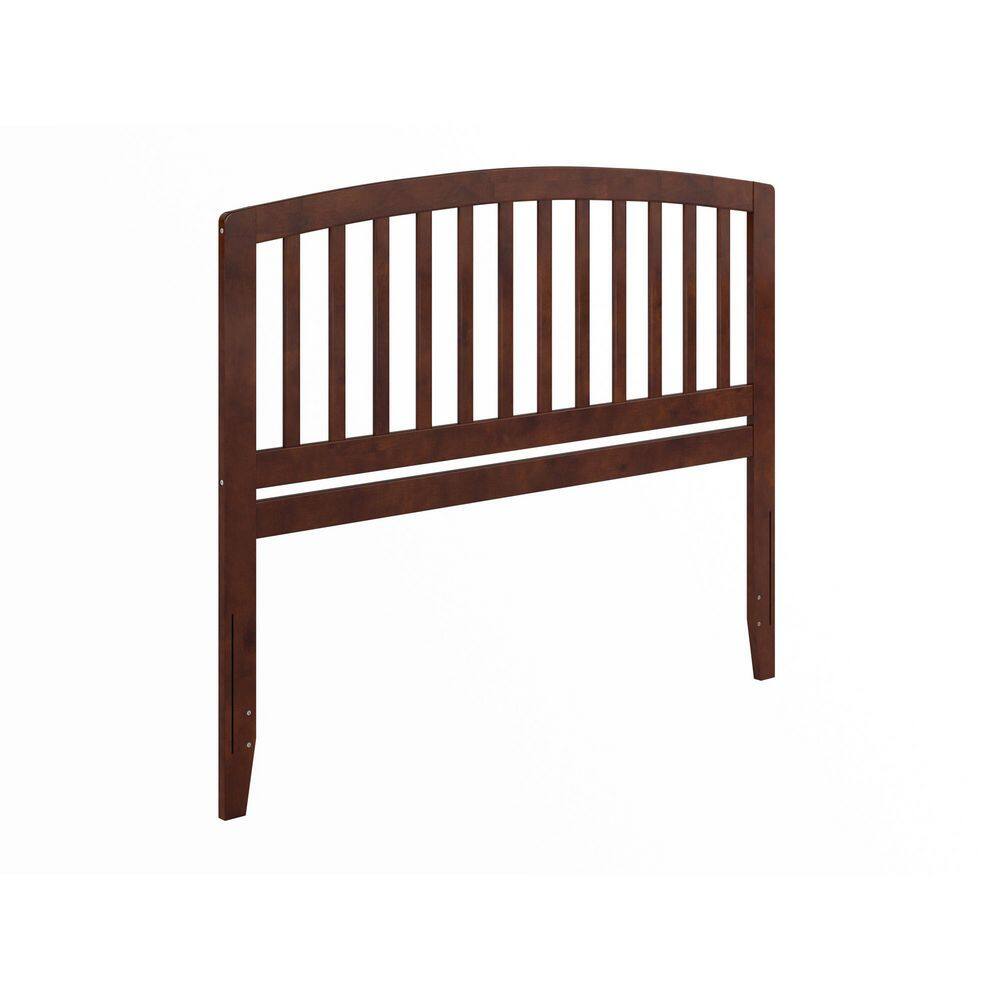 Richmond Queen Walnut Wood Headboard with Mission Slats