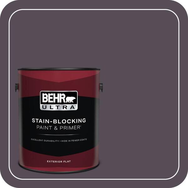 BEHR ULTRA 1 gal. #670F-7 Blackberry Wine Flat Exterior Paint & Primer