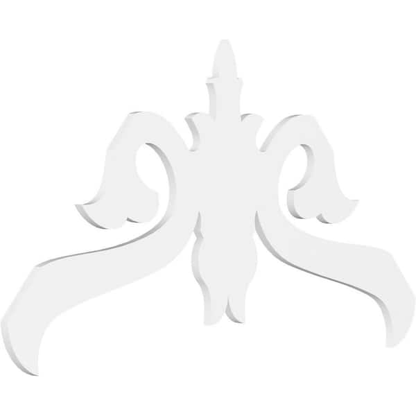 Ekena Millwork Florence 1 in. D x 35 in. W x 60 in. L Signature Urethane Gable Pediment