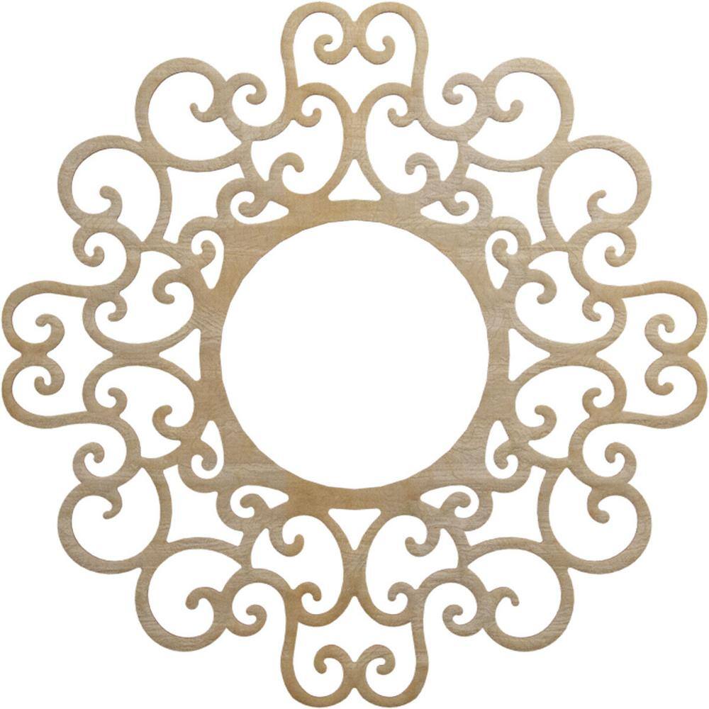 32 in. x 12.25 in. x 0.375 in. Wood Medallion price history on PriceWatchPro