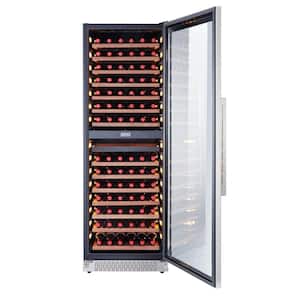 Dual Zone 24 in. Built-In 154-Bottle Wine and 450-Cans Cooler in Stainless Steel