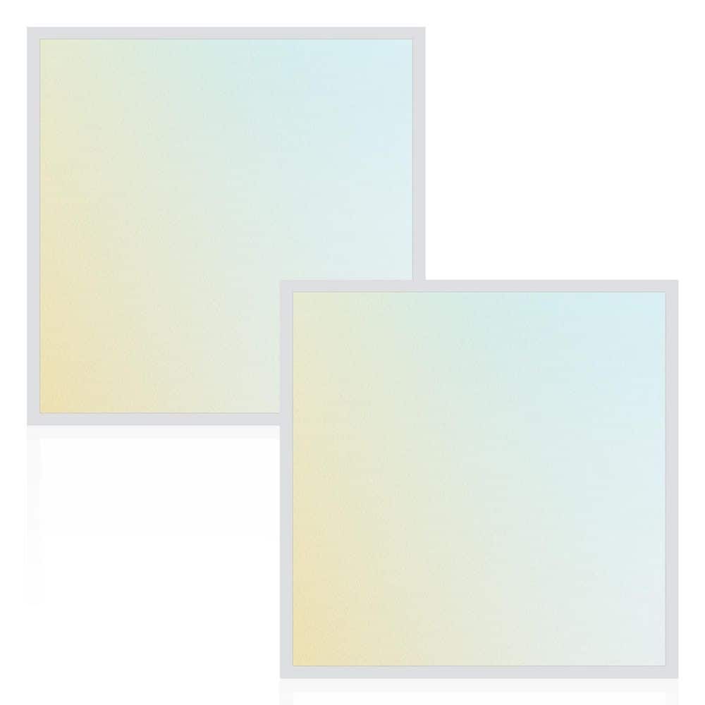 40-Watt 2x2 FT Integrated LED Backlit Panel Light, 3000K-6500K, 2500-5000LM, Dimmable, DLC Premium, ETL Listed 2 Pack price history on PriceWatchPro