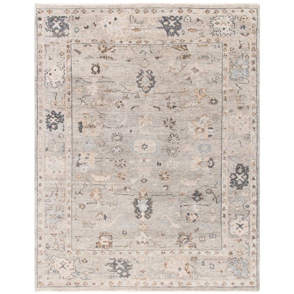 Samarkand 10 ft. x 14 ft. Gray Abstract Area Rug