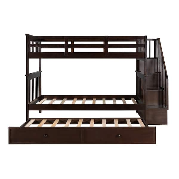 Home depot bunk beds deals with trundle