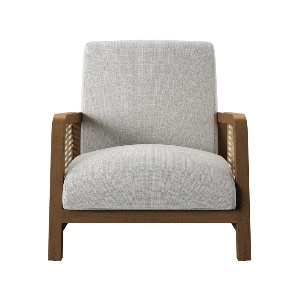 Ivory Broad Walk Birch Upholstered Armchair with Frame