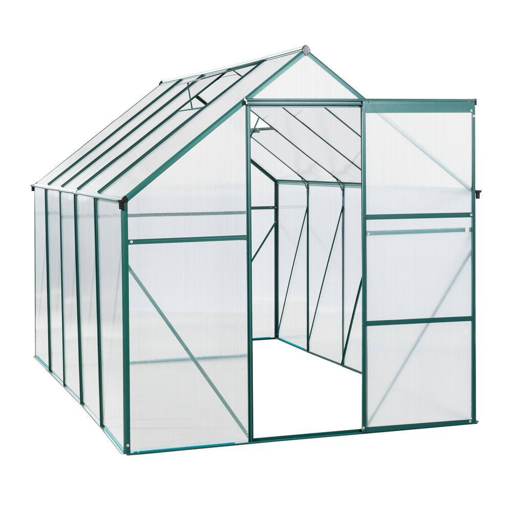 74.8 in. W x 122.44 in. D x 76.77 in. H Green Outdoor Patio Walk-in Greenhouse price history on PriceWatchPro