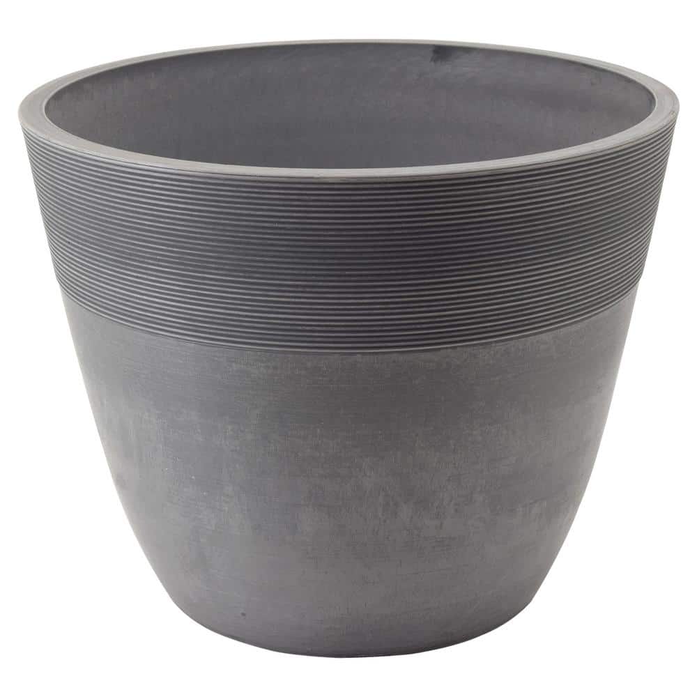 Etched 13.75 in. x 11 in. Cement Composite PSW Pot