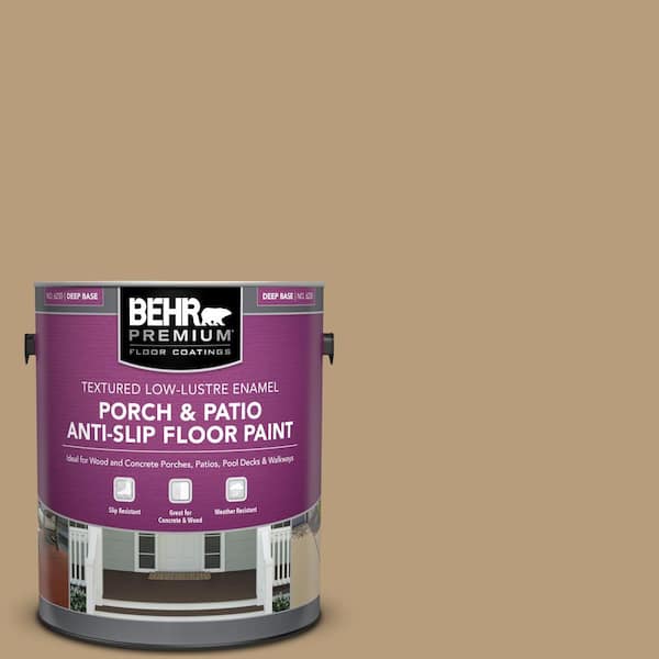 BEHR PREMIUM 1 gal. #PFC-28 Desert Sandstone Textured Low-Lustre Enamel Interior/Exterior Porch and Patio Anti-Slip Floor Paint