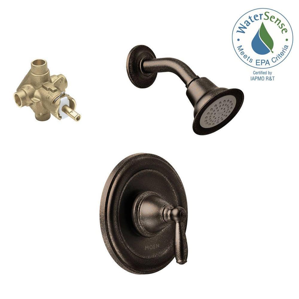 Oil Rubbed Bronze Wall Mounted Shower Faucet Set