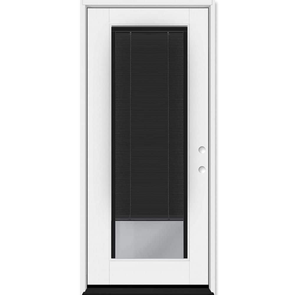 Legacy 32 in. x 80 in. Full Lite Clear Glass Noir MB RHIS Primed Unfinished Fiberglass Prehung Door with 4-9/16 in. Jamb price history on PriceWatchPro