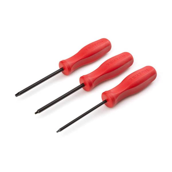 TEKTON Square HardHandle Black Oxide Blade Screwdriver Set, 3Piece