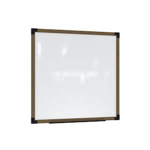 Prest 48 in. x 48 in. Magnetic Whiteboard with Wood Frame, 1-Pack