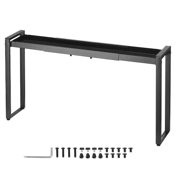 Over The Stove Shelf Adjustable Spice Organizer 4 Level Expandable Height Spice Rack for Kitchen Stove Top Black