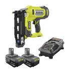 ONE+ 18V 16-Gauge Cordless AirStrike Finish Nailer with (2) 4.0 Ah Batteries and Charger