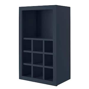 Avondale 18 in. W x 12 in. D x 30 in. H Ready to Assemble Plywood Shaker Specialty Wall Kitchen Cabinet in Ink Blue