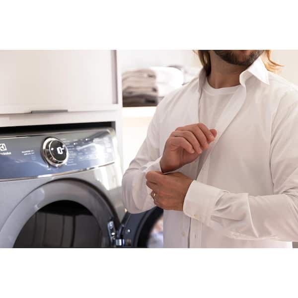Electrolux - 8 cu. ft. vented Front Load Stackable Electric Dryer in White with LuxCare Dry and Automatic Temperature Control