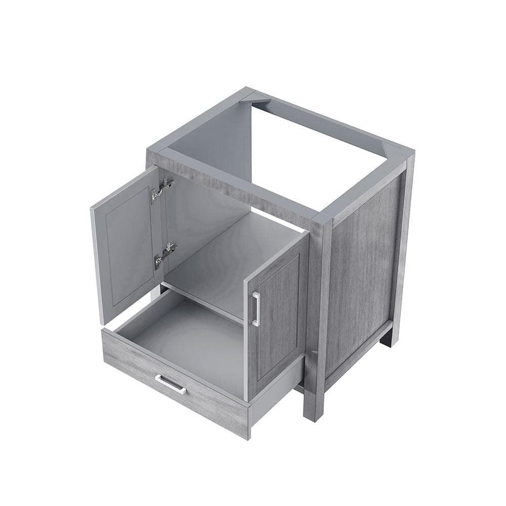 Jacques 30" Distressed Grey Solid Birch Bathroom Vanity