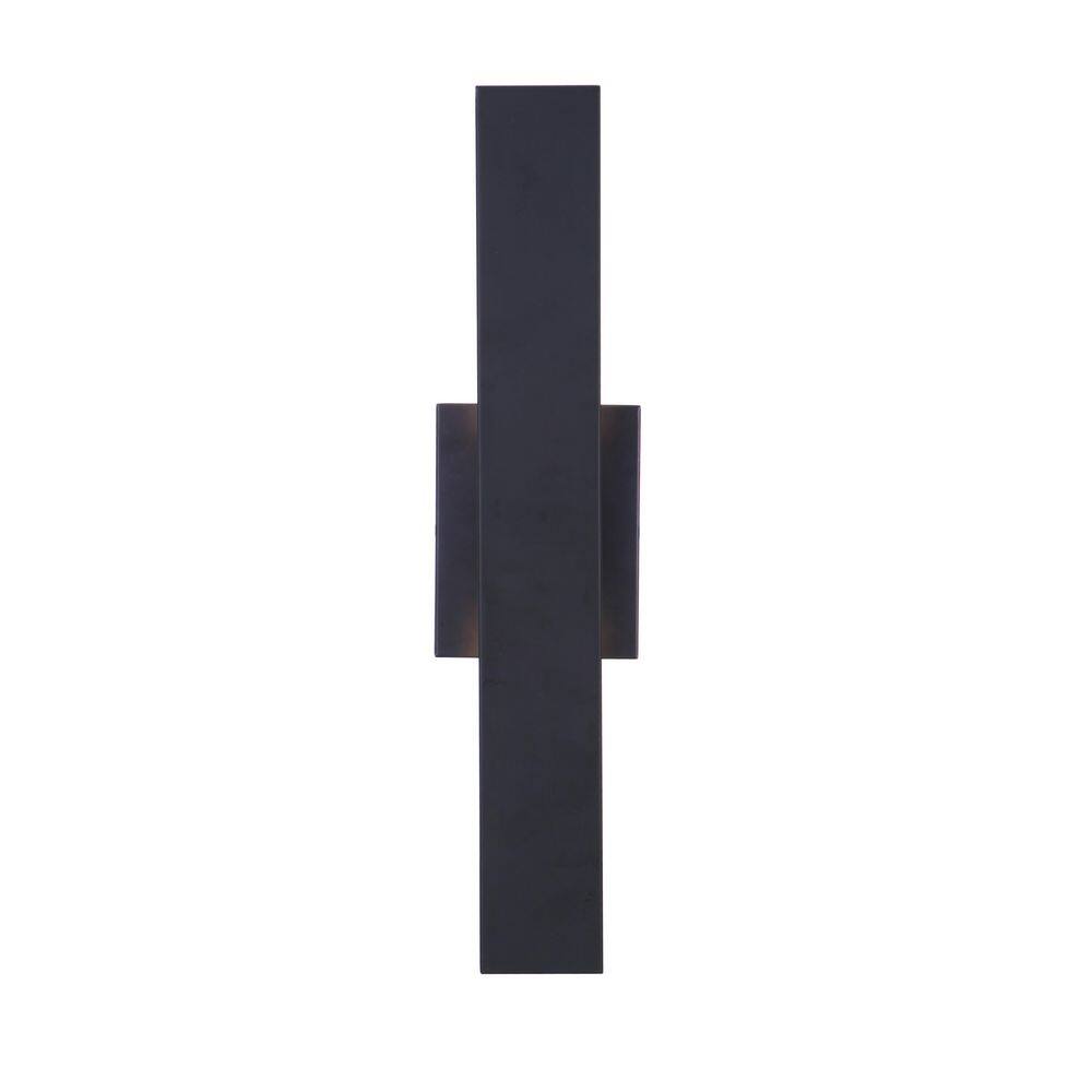 Brushed Aluminum Modern LED Wall Sconce with Clear Shade