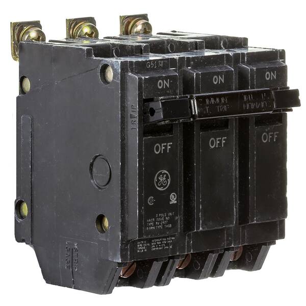 GE 80 Amp Three Pole Bolt-On Breaker