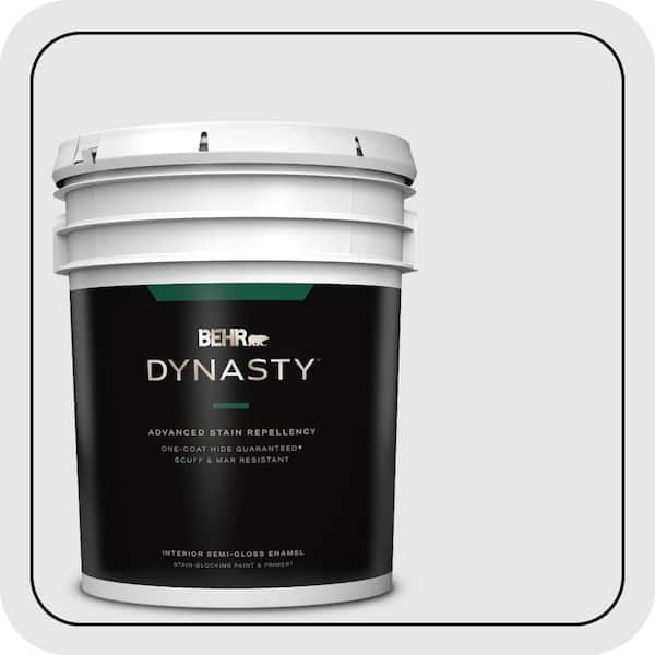 BEHR DYNASTY 5 gal. #PR-W09 Nimbus Cloud Semi-Gloss Enamel Interior Stain-Blocking Paint & Primer