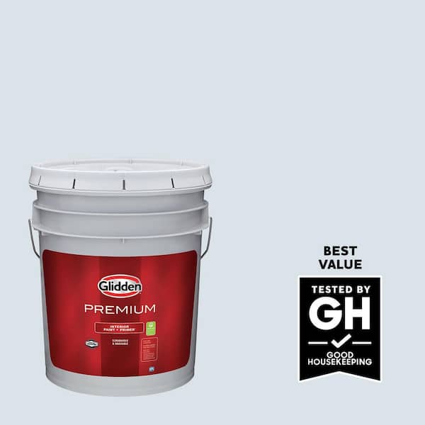 Glidden Premium 5 gal. PPG1161-1 Cityscape Semi-Gloss Interior Latex Paint
