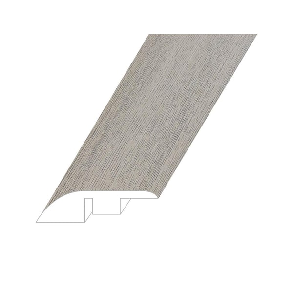 Montserrat Opus Luxe Ivory 0.6 in. T x 1.8 in. W x 94.5 in. L Vinyl Reducer Molding