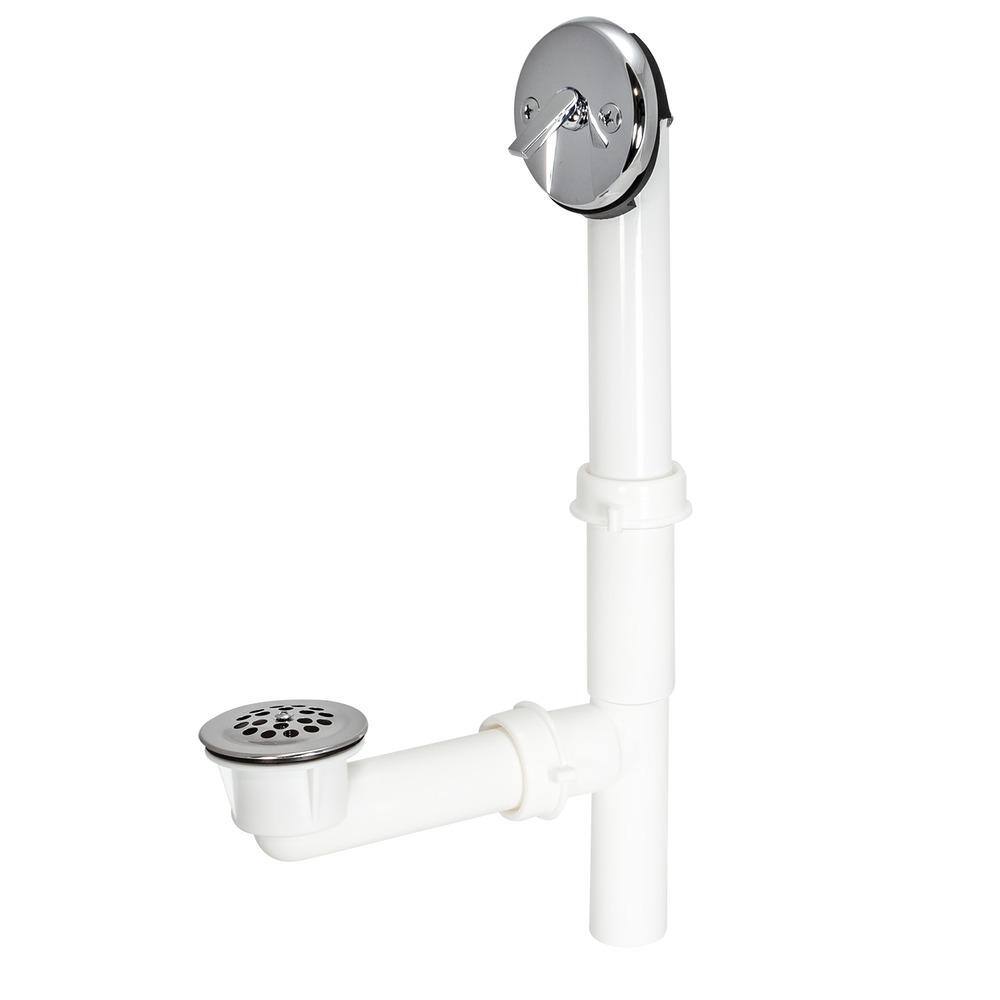 Chrome Stainless Steel Trip Lever Bath Waste Kit with Polypropylene Tube