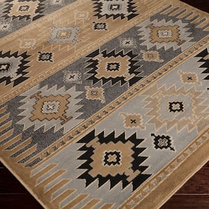 Zuata Taupe 8 ft. x 11 ft. Indoor Area Rug