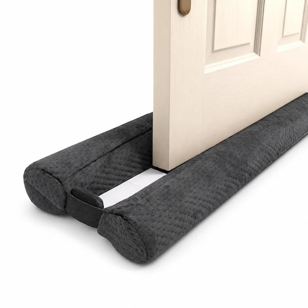 30 to 36 in Adjustable Grey Under Door Draft Stopper Gap Filler Seal for Draft Noise and Heat Loss