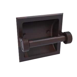 Continental Recessed Toilet Tissue Holder with Groovy Accents in Venetian Bronze