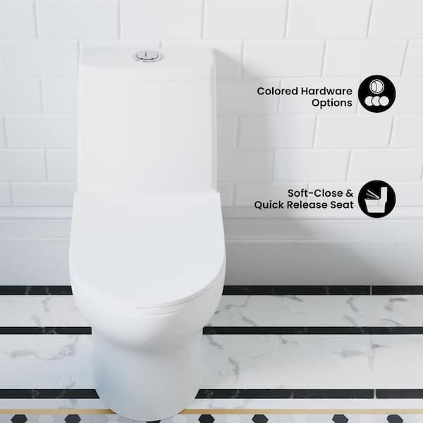 Swiss Madison Ivy 1-Piece 1.1/1.6 GPF Dual Flush Elongated Toilet