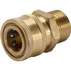 3/8 in. Female Quick Connect x Male M22 Connector for Pressure Washer