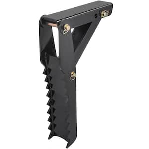 27 in. Backhoe Thumb Heavy-Duty Excavator Thumb Black Steel Weld On 1/2 in. Teeth Thickness Thumb Attachments