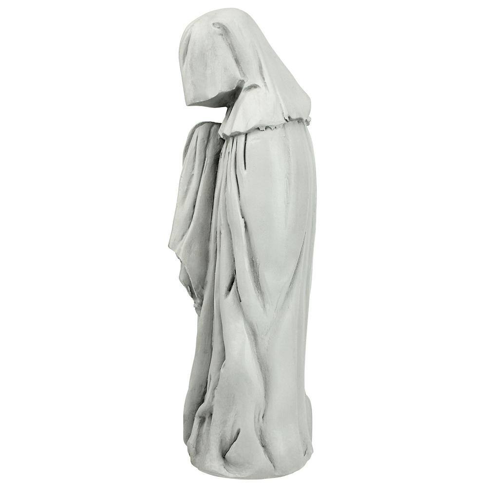 Medium Gray Resin French Pleurant Weeper Statue