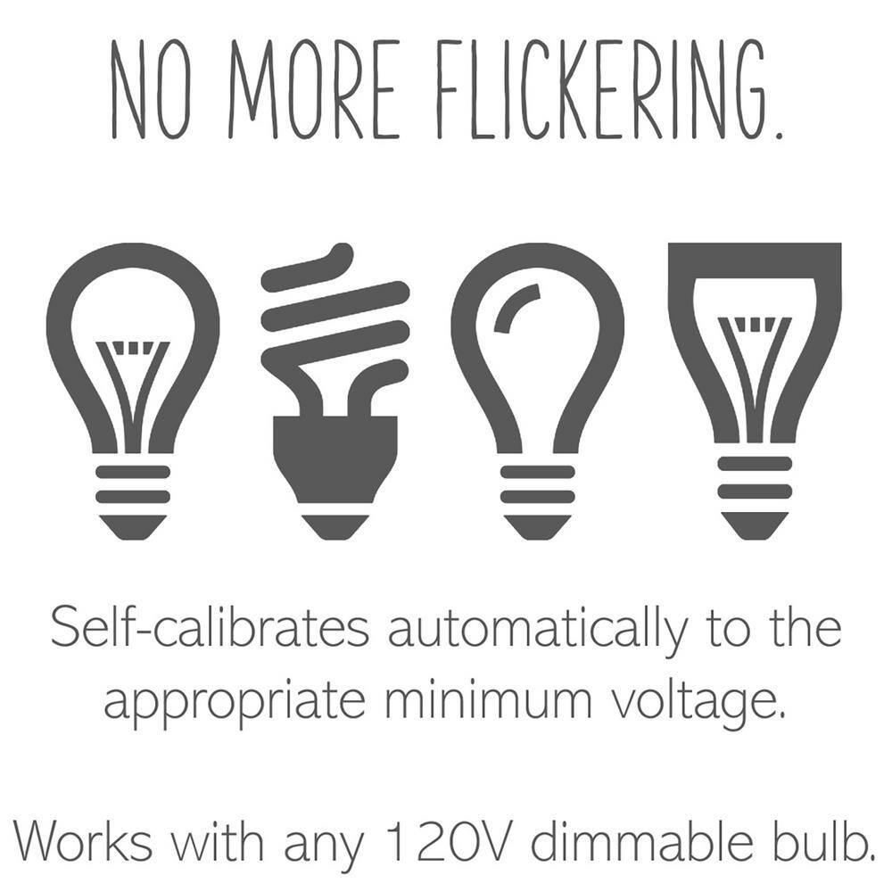 Magnesium Thermoplastic Universal Dimmer Switch with Slider