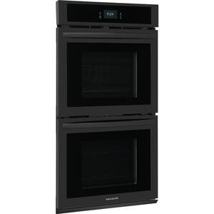 27 in. Double Electric Wall Oven with Convection in Black