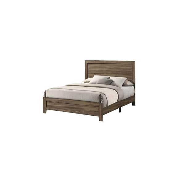 Best Quality Furniture Donna 6-Piece Dark Walnut Queen Panel Bedroom Set  DON-Q4NC - The Home Depot