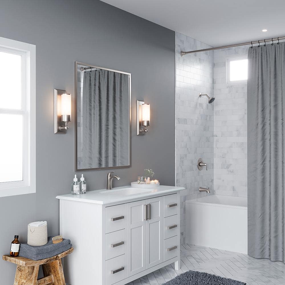 Willa Brushed Nickel Single Handle Bathroom Faucet