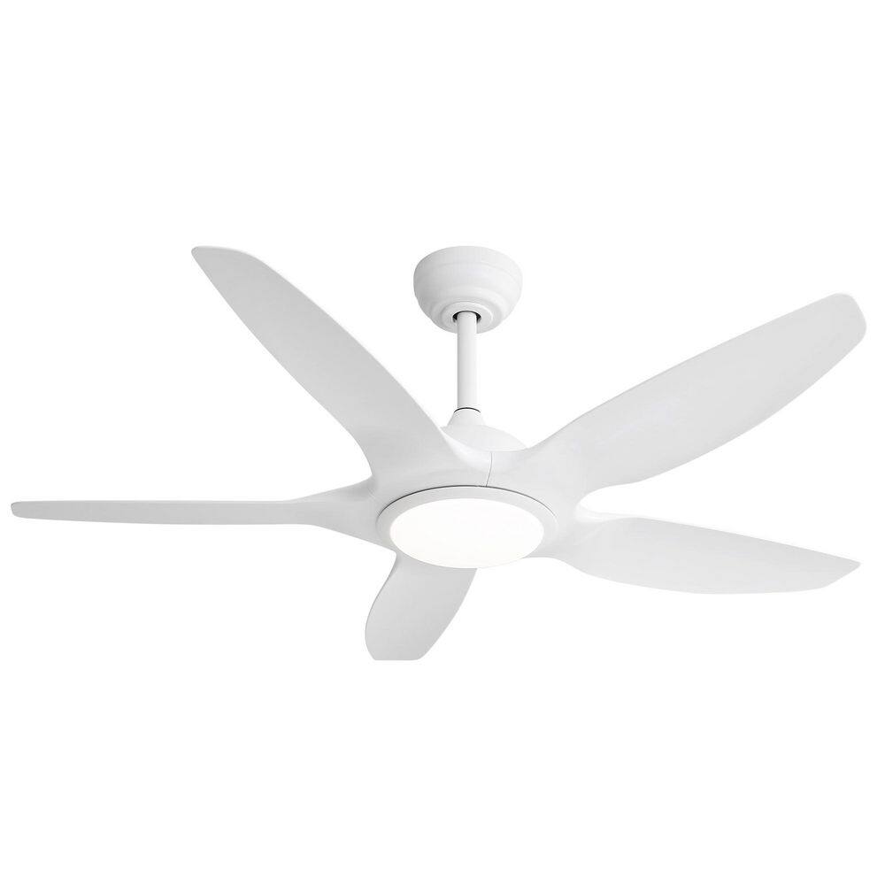 48 in. Indoor Ceiling Fan with 5 White ABS Blades Remote Control Reversible DC Motor For Living Room, White price history on PriceWatchPro