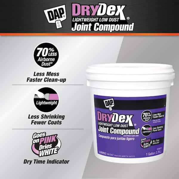 Goes on Pink High Performance Interior Joint Compound 1 Gal. Dries White