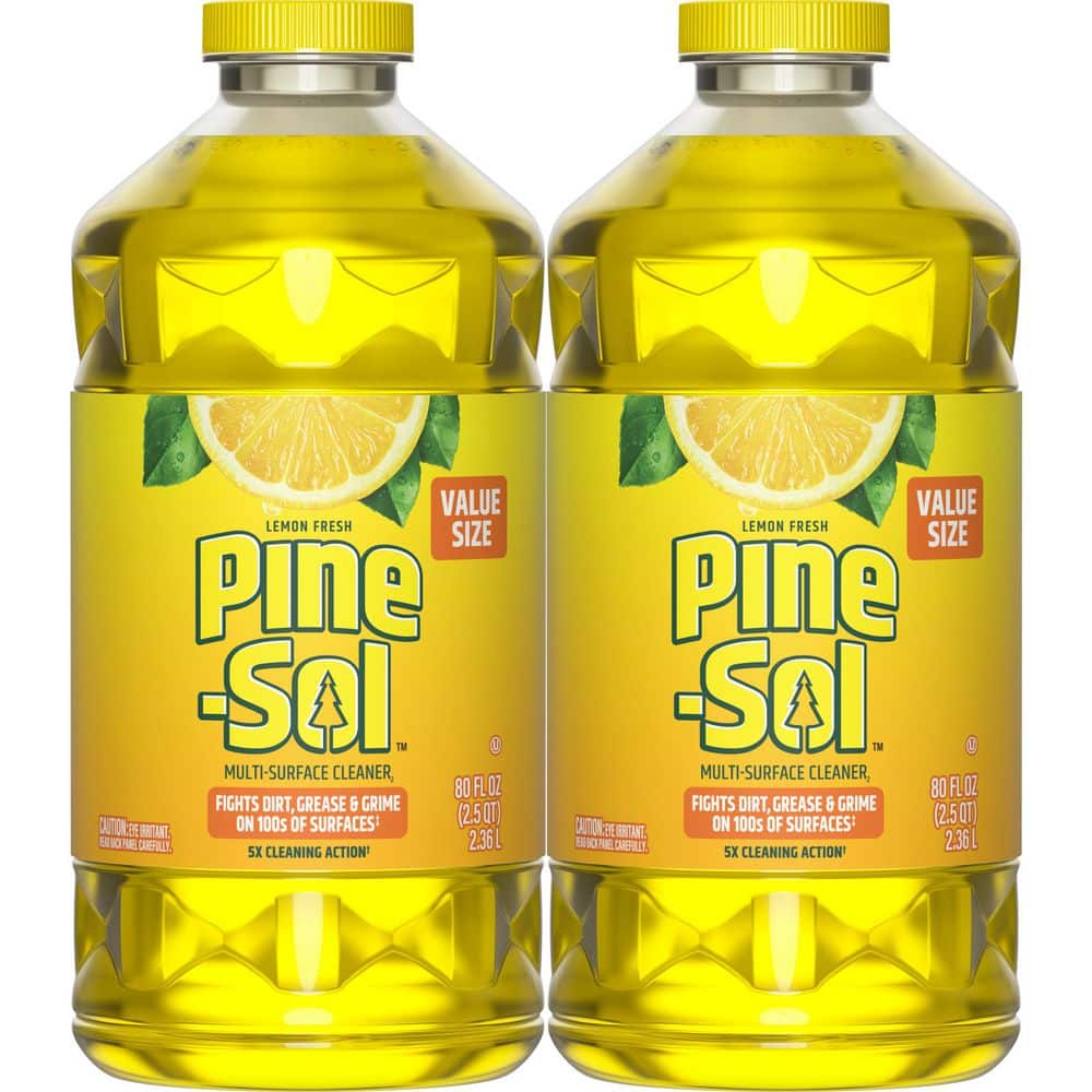 Pine-Sol 80 oz. Lemon All-Purpose Cleaner (2-Pack) C-328280423-2