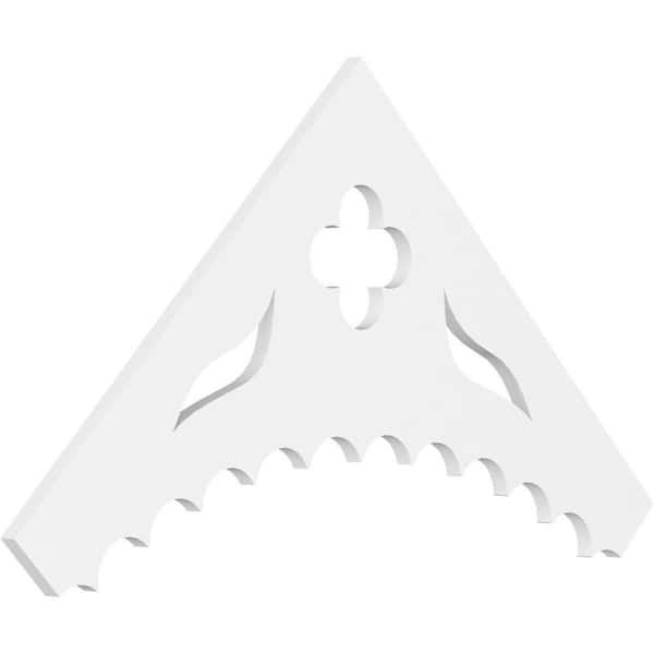Ekena Millwork Wellington 1 in. D x 24 in. W x 48 in. L Signature Urethane Gable Pediment