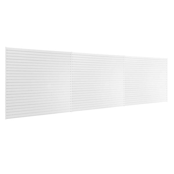 NewAge Products 71.75 in. H x 0.66 in. W PVC Slatwall Panels Set