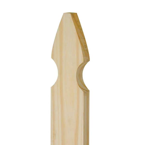 ProWood 3/4 in. x 3-1/2 in. x 42 in. Pressure Treated Pine French Gothic Fence Pickets (6-Pack)