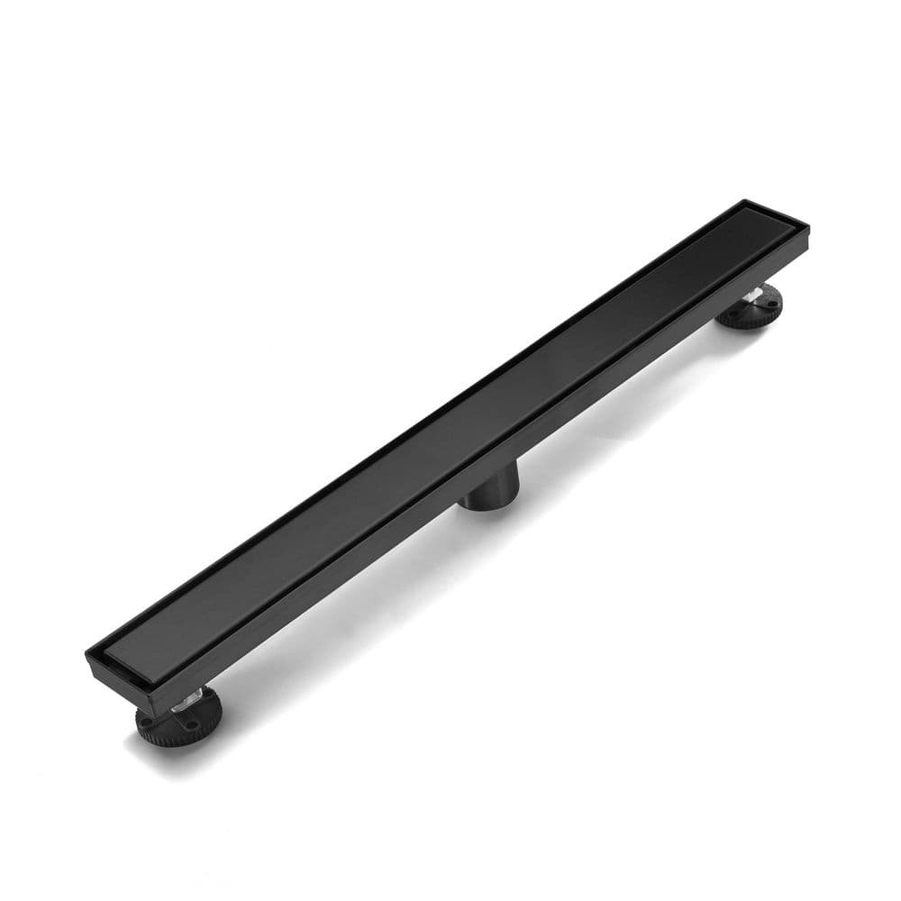 32 in. 304 Stainless Steel Linear Drain for Fast Drainage, Floor Drain for Bathroom in Matte Black price history on PriceWatchPro