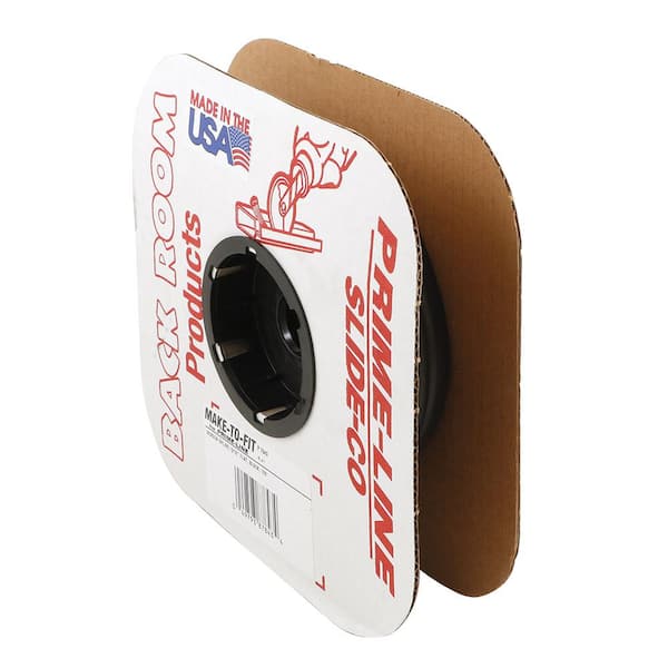 Prime-Line 5/16 in. (0.3125 in.) x 100 ft. Black Vinyl Construction Flat Screen Spline Roll