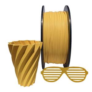 1.75 mm PLA 30% 3D Filament Filled 1 kg 254 m Yellow