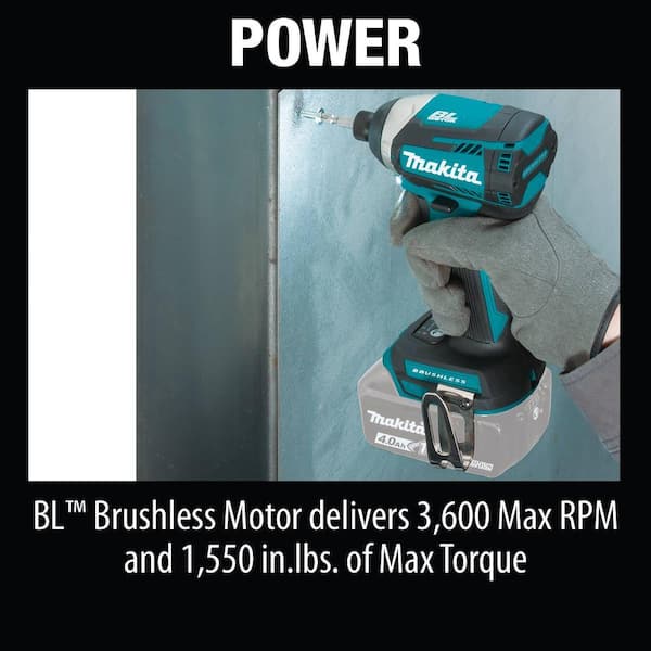 Makita 18V Lithium-Ion Brushless 1/4 in. Cordless Quick-Shift Mode 3-Speed Driver (Tool Only) XDT14Z - The Home Depot